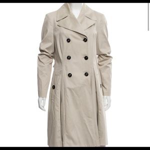 Burberry pleated trench coat